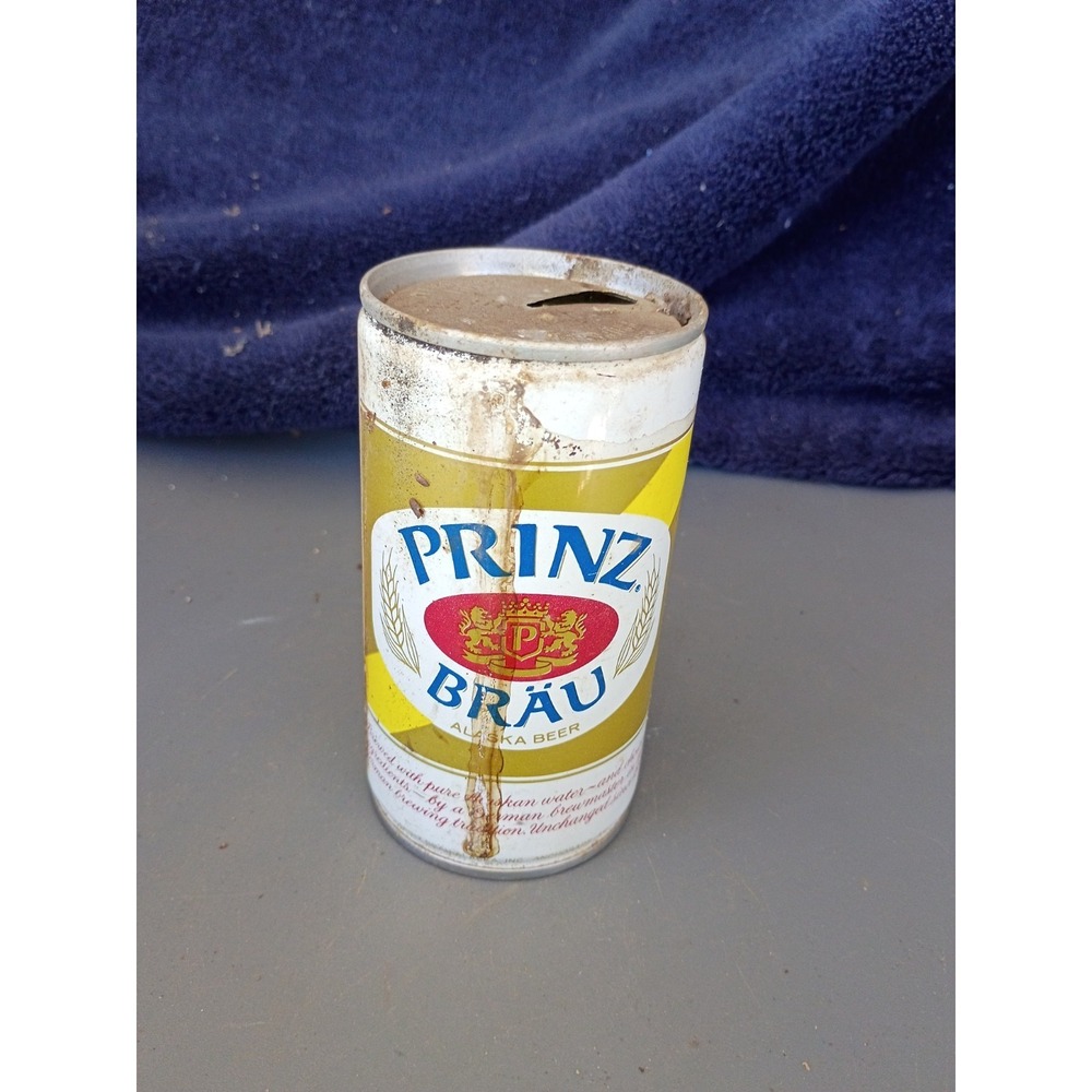 Prinz Brau Alaska Steel Pull Tab 1970 Rustic Empty‎ Can